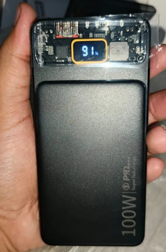 10000 Mah Power Bank Slim Portable Charger Output Battery Pack With Emergency Lighting