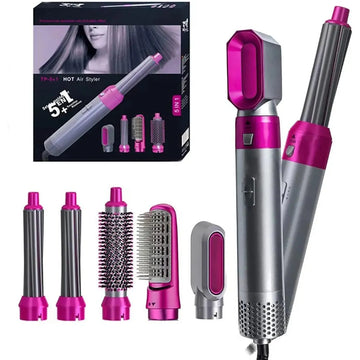 5-in-1 Electric Hair Dryer Brush Styling Kit
