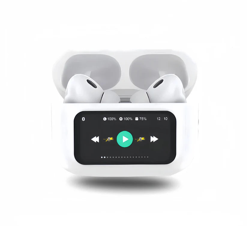 New A9 Pro Apple Airpods ANC/ENC Noise Reduction Touch Control Bluetooth 5.4 Wireless Earbuds
