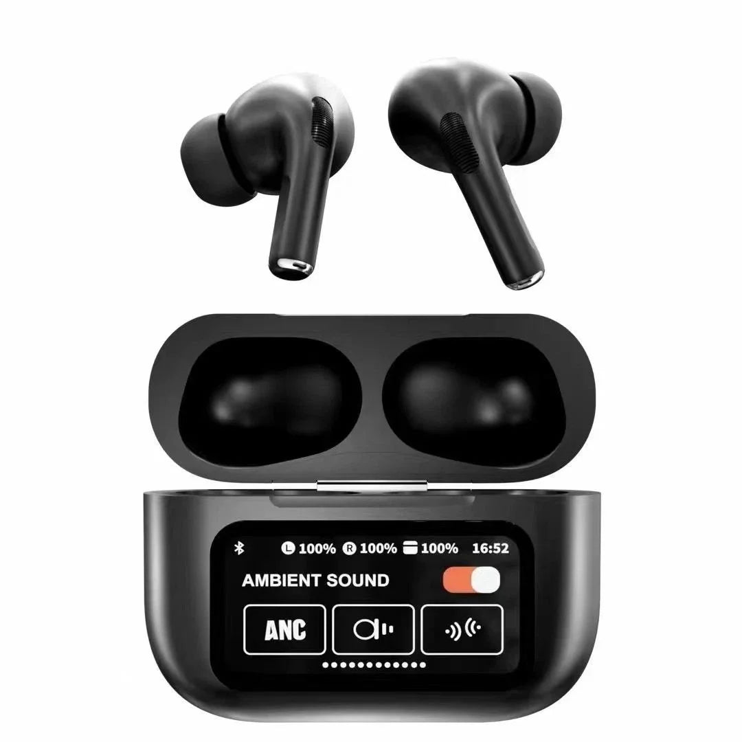 New A9 Pro Apple Airpods ANC/ENC Noise Reduction Touch Control Bluetooth 5.4 Wireless Earbuds
