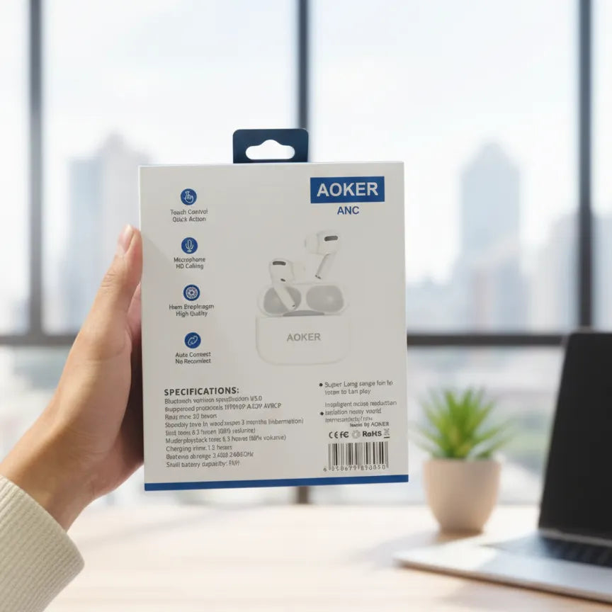 AOKER AK 05 Pro 2 True Wireless Earbuds Stylish Design Durable Quality Reliable Performance Comfortable Fit