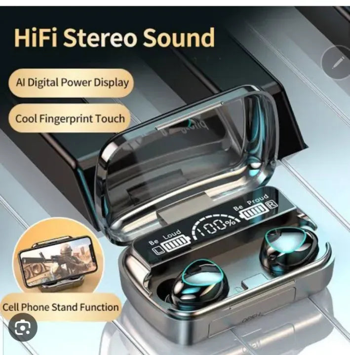 DaMix Original M10 Bluetooth Earbuds – Wireless Earphones with LED Display & Power Bank Case