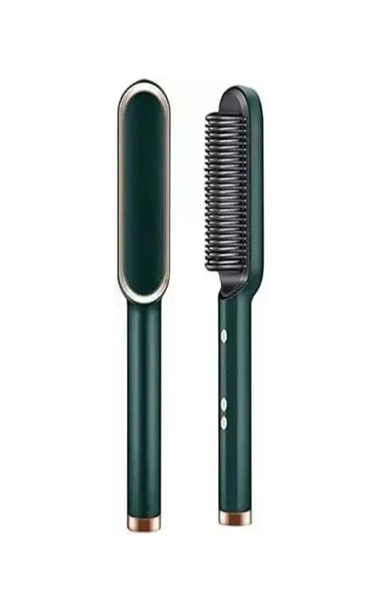 HQT-909B Electric Hair Straightening &amp; Curling Comb/Brush - 2 in 1 Hair Straightener