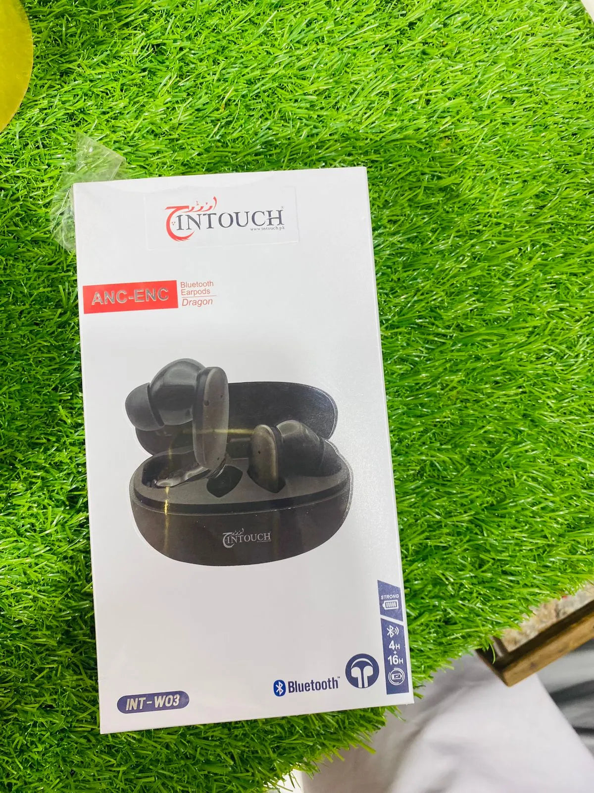 InTouch INT-W03 Wireless Bluetooth Earbuds – ANC  ENC, Long Battery Life