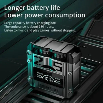 25 Bluetooth 5.3 Wireless Earbuds – HiFi Sound, LED Battery Display, 40 Hours Backup, Noise Cancelling, Touch Control, Waterproof