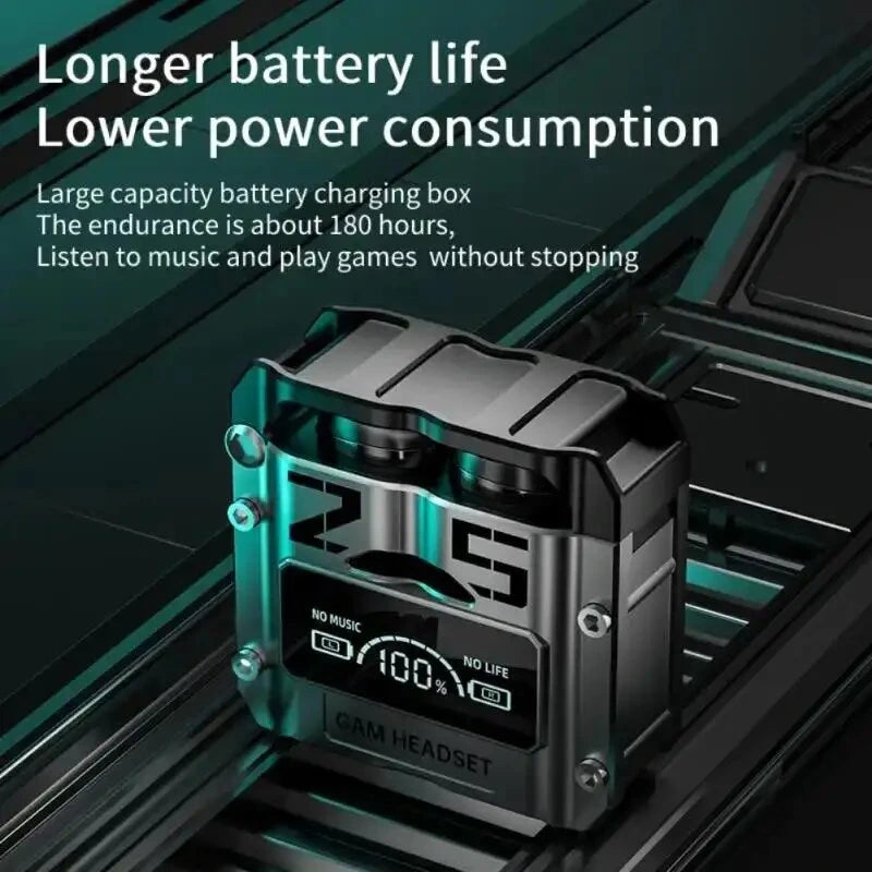 25 Bluetooth 5.3 Wireless Earbuds – HiFi Sound, LED Battery Display, 40 Hours Backup, Noise Cancelling, Touch Control, Waterproof