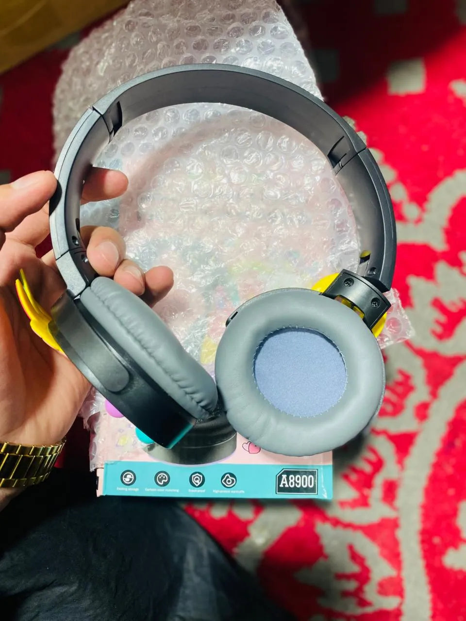 SAMONPOW Kids Wireless Bluetooth Headphones Noise-Cancelling