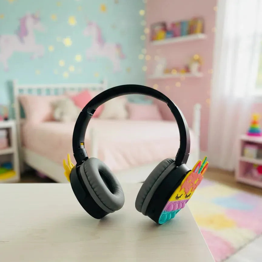 SAMONPOW Kids Wireless Bluetooth Headphones Noise-Cancelling